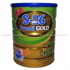 S-26 Promil Gold Tahap 2 Susu Formula 900gr Untuk usia Bayi 6-12 Bulan Kemasan Kaleng