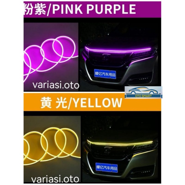 LAMPU STRIP LED FLEKSIBEL UNIVERSAL UNTUK DEKORASI MOBIL / LAMPU STRIP NEON 12V