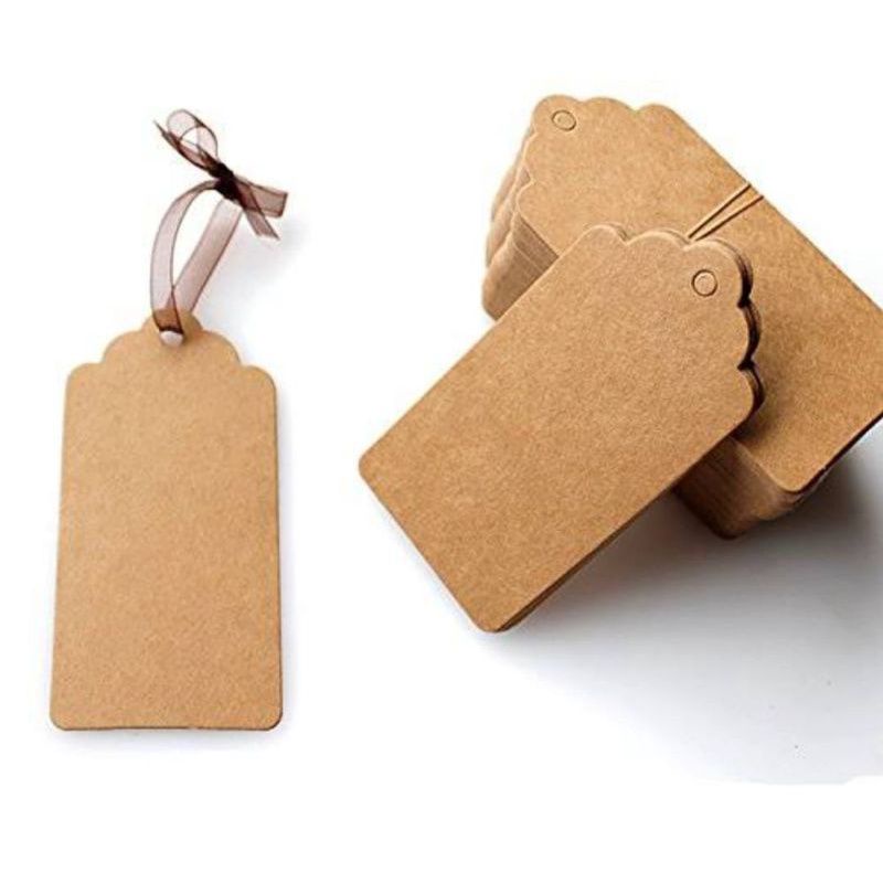 

Hangtag baju polos craft paper