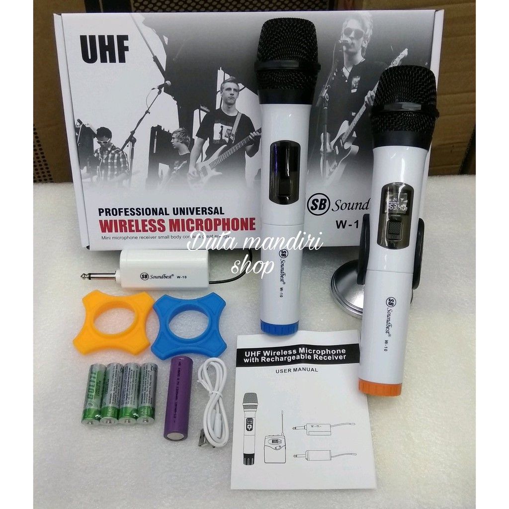 Mic murah microphone Wireless Soundbest W10 Original garansi 1 tahun