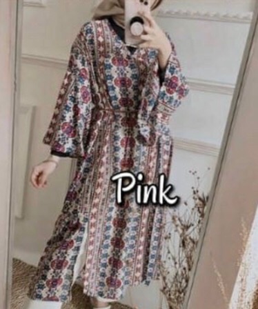 Batik Tunik Etnik Tunik Bohemian Rempel Belah Samping Busui Friendly Free Belt