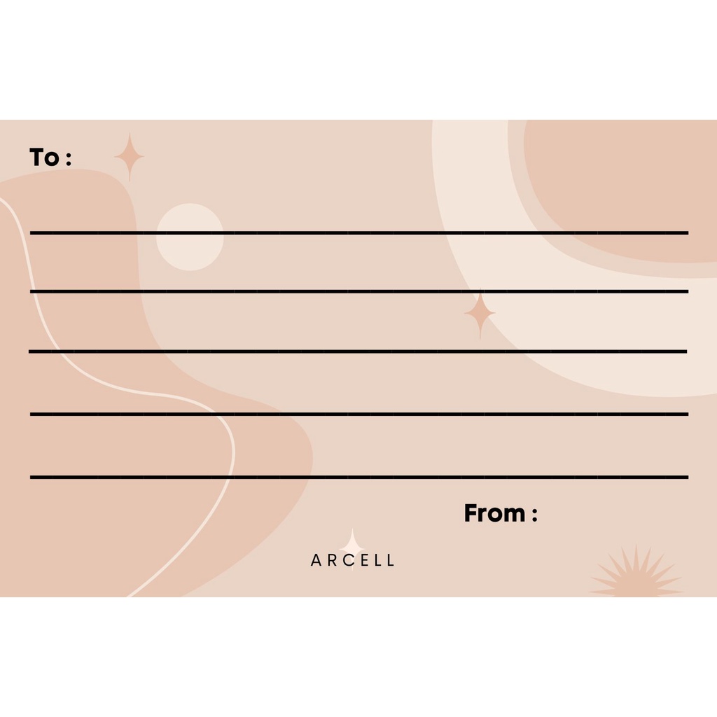 ARCELL - WISH CARD (additional) kartu ucapan