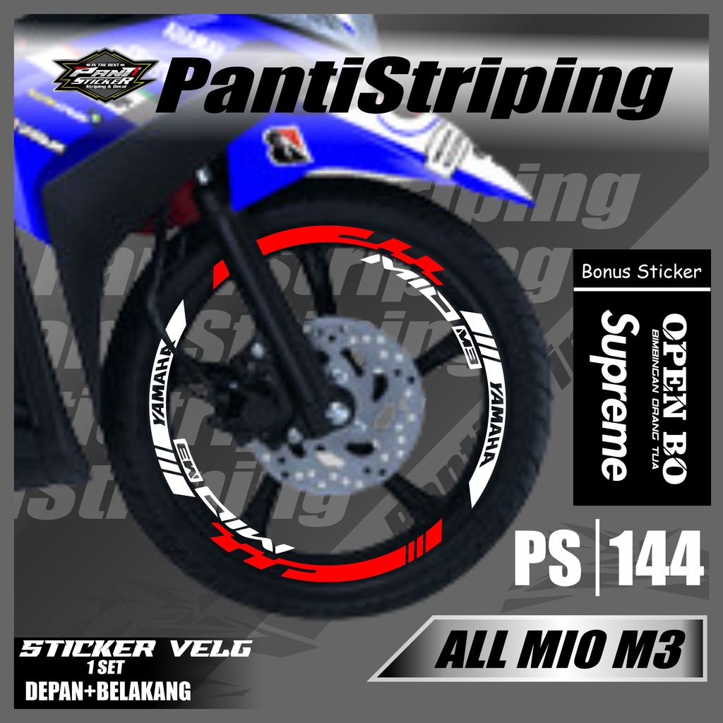 Sticker Velg - Cutting Velg Sticker Cutting Velg Motor MIO M3