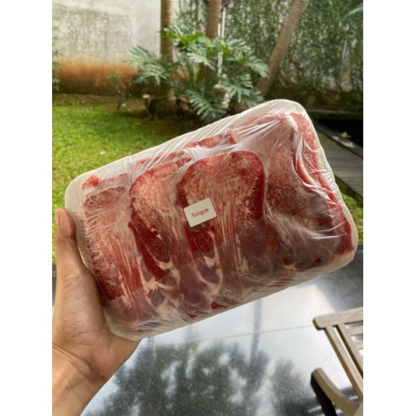 

Lidah sapi slice / tounge slice / sapi impor Australia