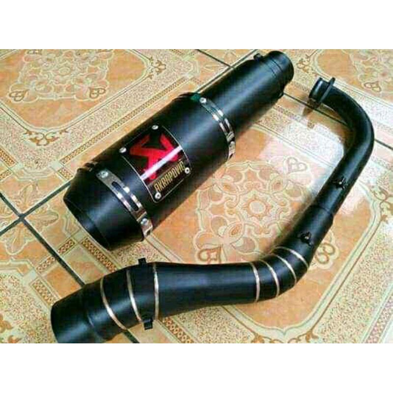 Knalpot akrapovic lorenzo full hitam Nmax Pcx Vario Aerox Xmax