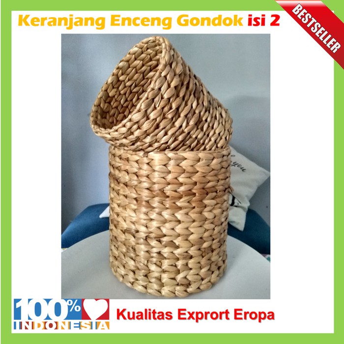 keranjang anyam / keranjang enceng / laundry bag / keranjang Natural