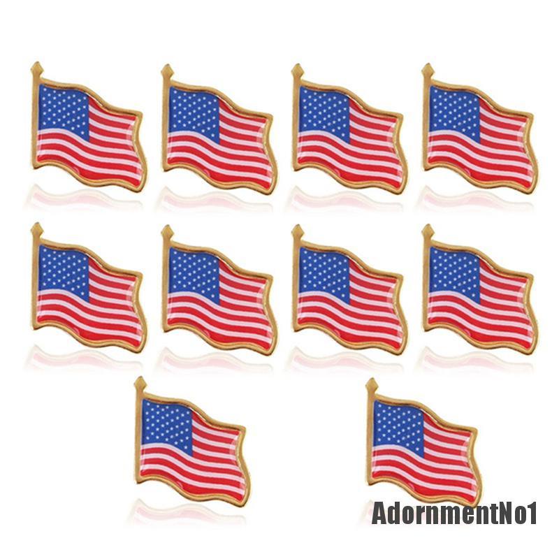 (Adornmentno1) Bros Pin Desain Bendera Amerika Untuk Aksesoris Pakaian