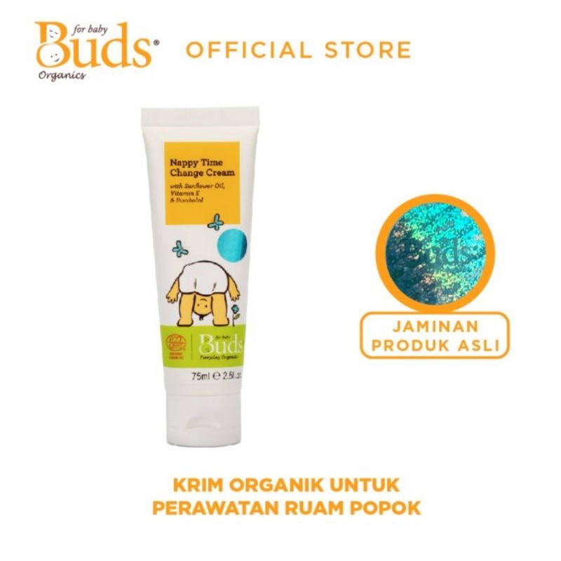 Buds Organics Everyday Nappy Time Change Cream 75 ml - Krim Ruam Popok