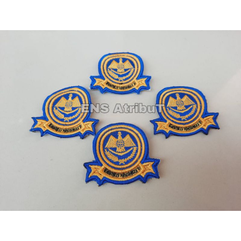 pin dishub bordir timbul 3D