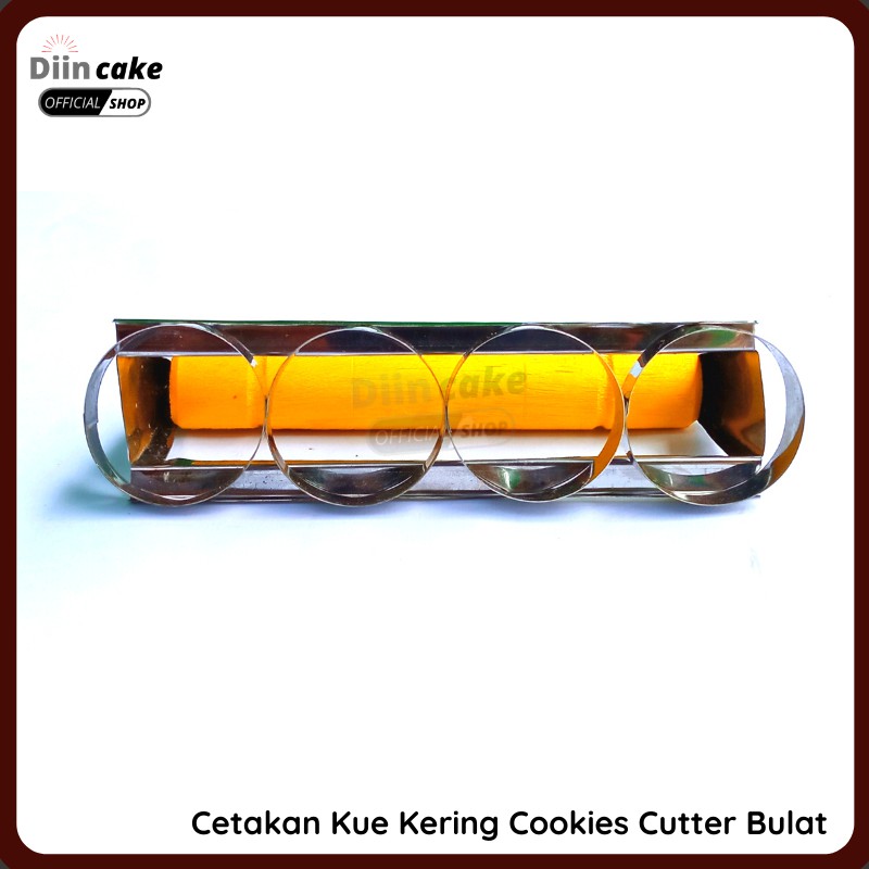 Cetakan Kue Nastar Kering Cookie Cutter Bulat Stainless / Cetakan Roti Kacang Nastar Bulat