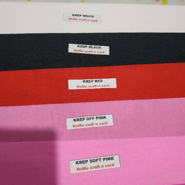 

KERTAS KREP / krep panjang / harga per lembar/ home craft n card