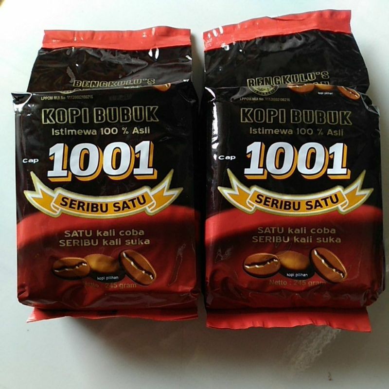 

Kopi 1001 ASLI Bengkulu 245 Gram Kopi Bubuk robusta ASLI