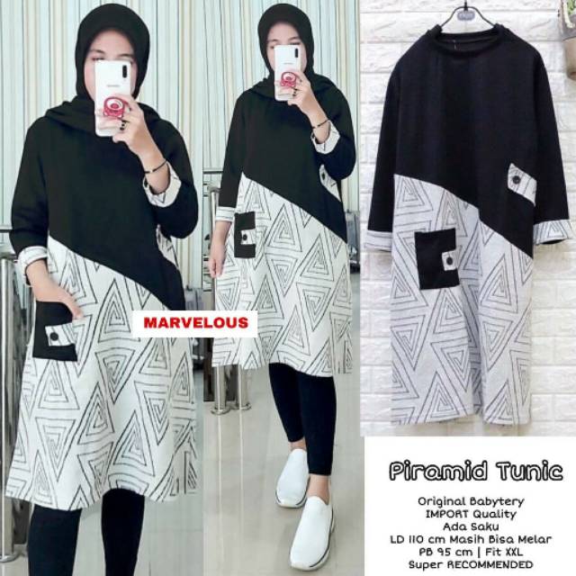 Tunik piramid / tunik wanita / ori solo