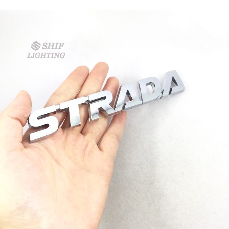Stiker Emblem Motif Huruf ABS Bahan ABS untuk Mobil Fiat strada