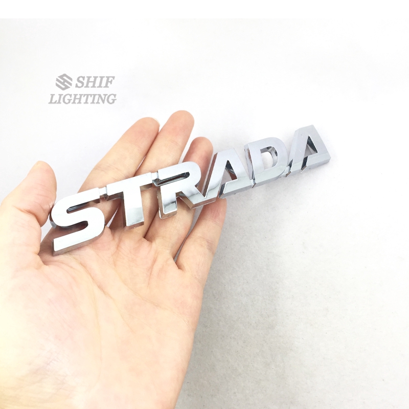 Stiker Emblem Motif Huruf ABS Bahan ABS untuk Mobil Fiat strada