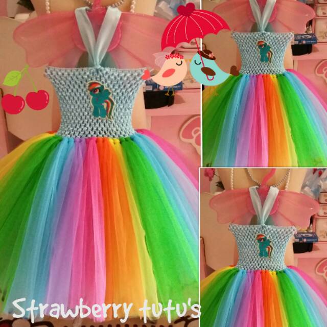 Dress tutu rainbow dash