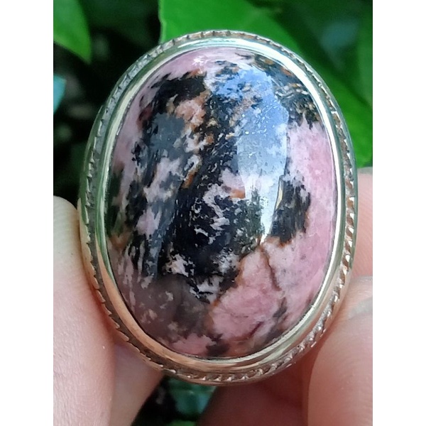 ✅Cincin Pink Borneo asli Kalimantan ( Batu Akik Natural - bukan bacan idocrase giok lumut sungai dar