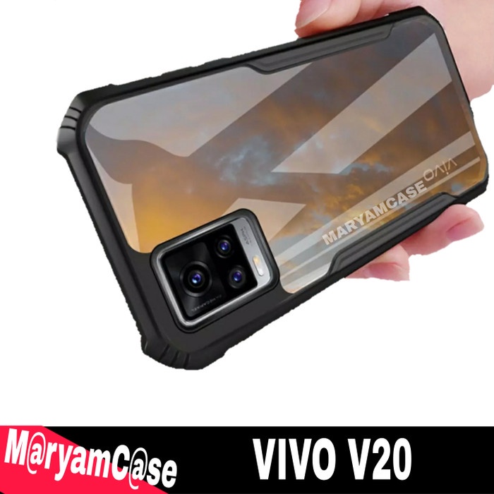 S/P- CASING Softcase VIVO V20 Shockproof Armor Transparent Premium Hardcase CASE SP