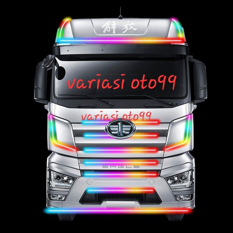 Lampu LED Strip Variasi Kaca Runing Canter Net Light 24Volt Untuk truck Bus 1.5m Dan 2Mwter