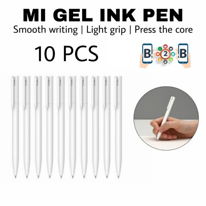 MI GEL INK PEN 10pcs - Pena Pulpen Alat tulis