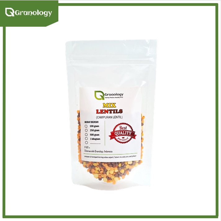 Kacang Lentil Campur / Mix Lentil (100 gram) by Granology