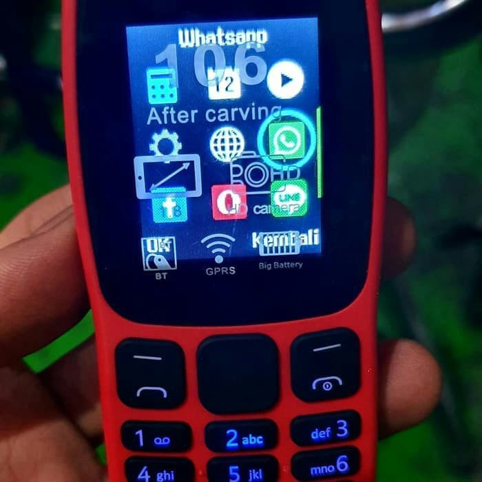 Diskon Nokia 106 Dual Sim Kamera Whatsapp Facebook Merah Shopee Indonesia