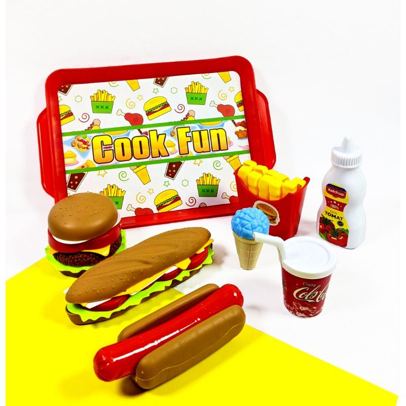 Mainan Anak Hotdog/Burger Kentang Ice-cream LF 05