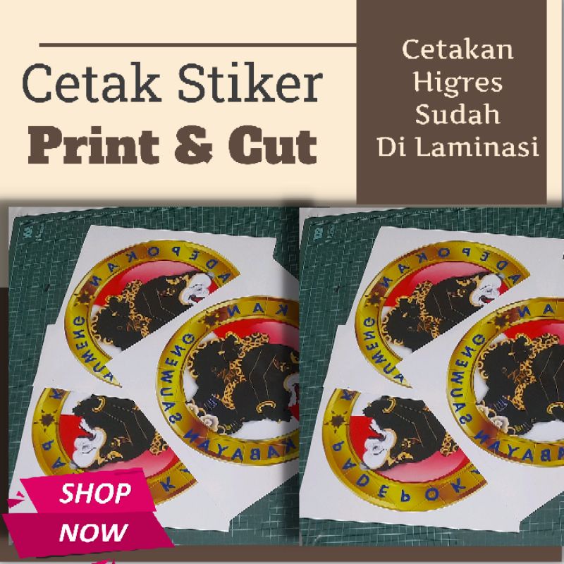 

Cetak Stikers Print Cut Custom