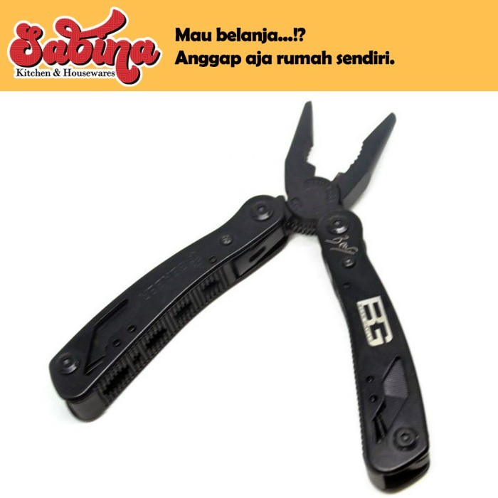 Tang Jepit Pocket Portabel Multifungsi Obeng Set Reparasi MultiTool