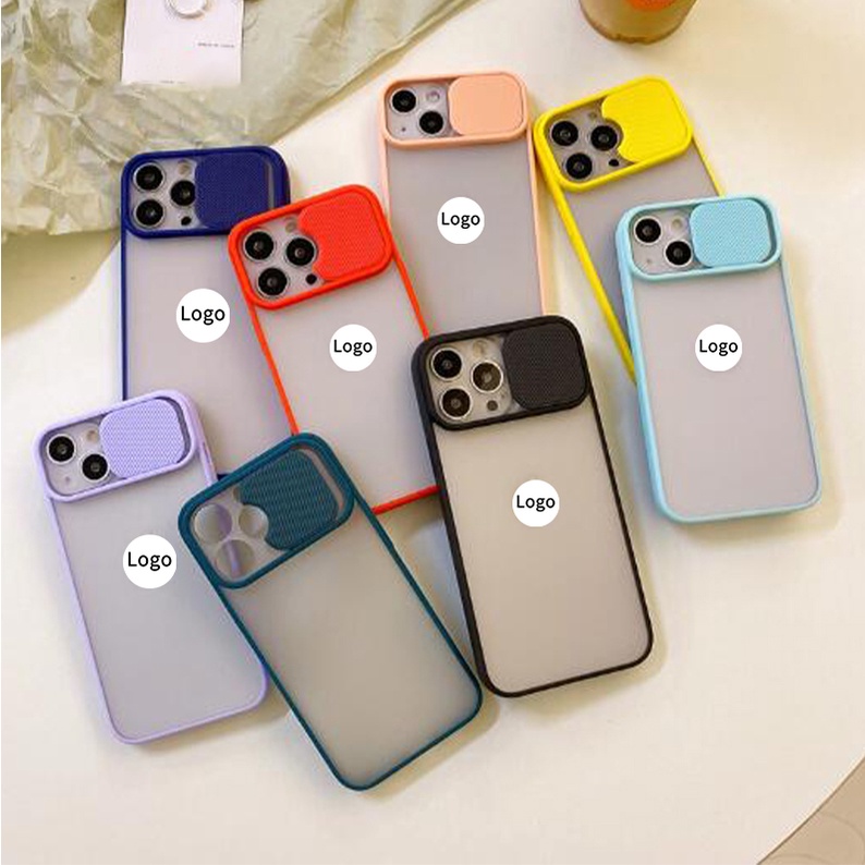 Case Pelindung Kamera Model Geser Untuk iPhone 12 11 Pro Max X XR XS Max 6 6s 7 8 Plus