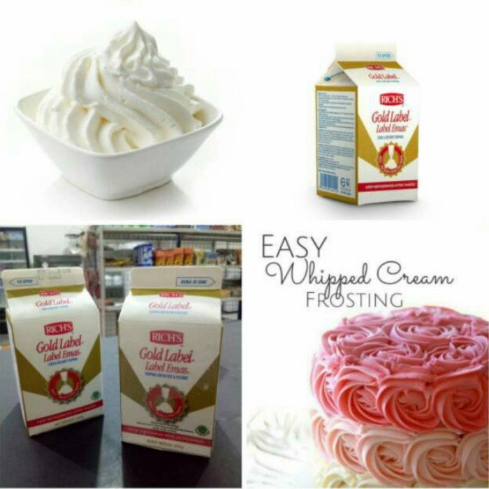 

Krim- Whipping Cream Rich,S Gold Label Emas - 500Gr -Krim.