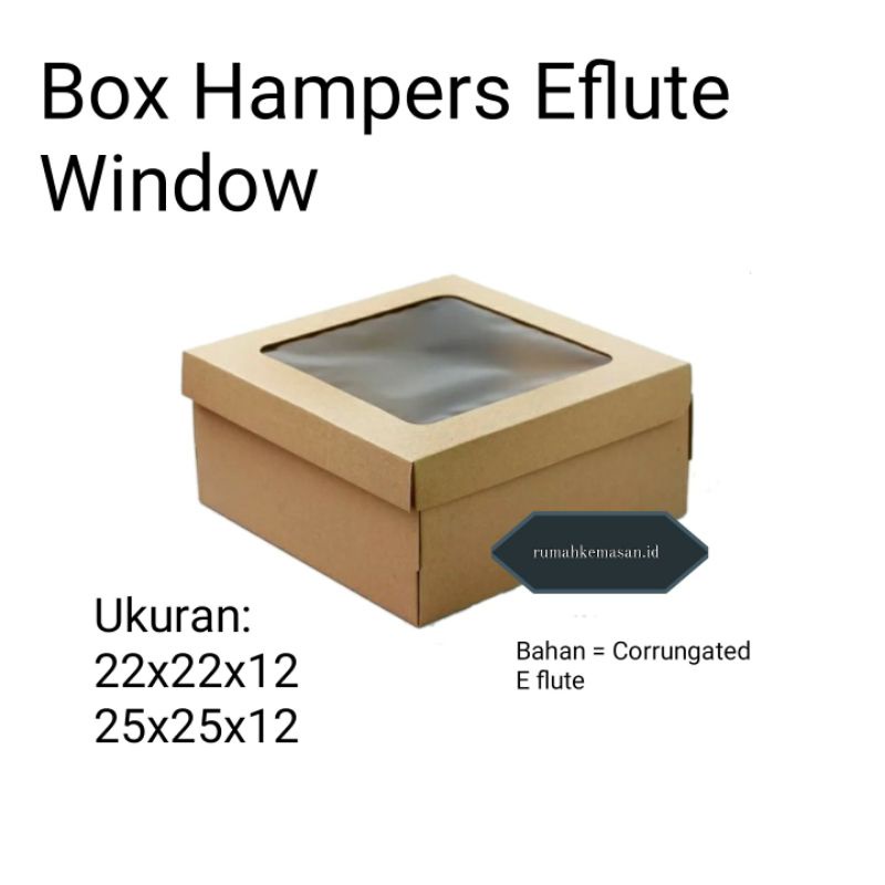 

BOX HAMPERS EFLUTE JENDELA / DOS TART EFLUTE UK 22, 25, 26, 28, 30(JEMBER)