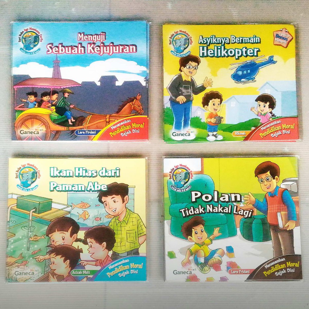 Buku Cerita Anak Cerita Sehari Hari Menanamkan Pendidikan Moral Sejak Kecil Penerbit Ganeca Shopee Indonesia