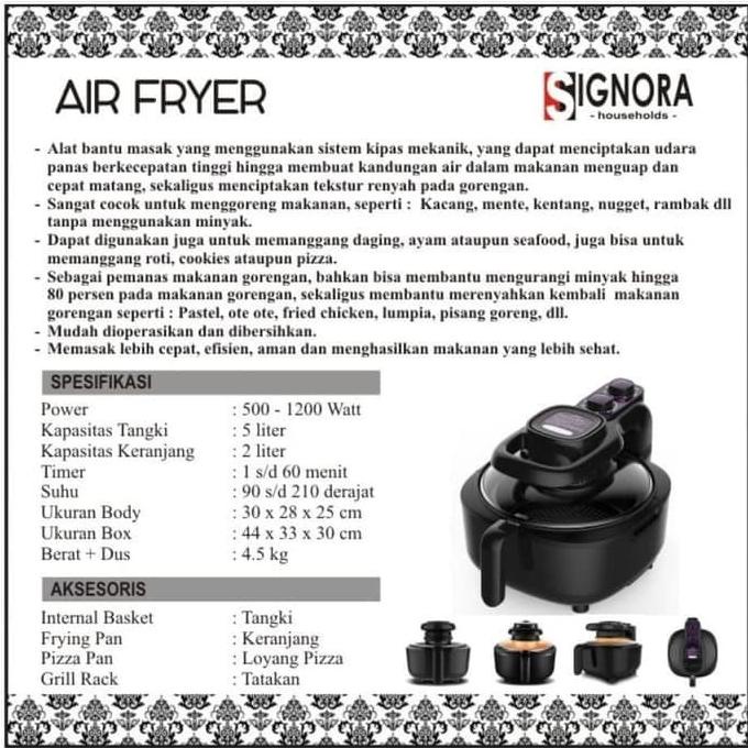 Signora Air Fryer + Bonus