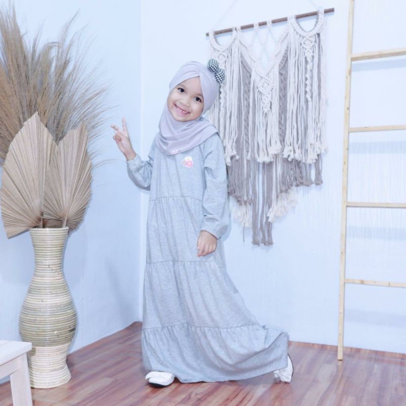 Gamis Anak Hulapop Smilee Gamis Kaos Anak Murah Super Premium Pakaian Anak Perempuan Terlaris Termurah