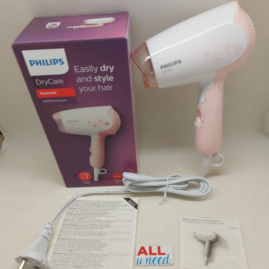 HAIR DRYER PHILIPS HP 8108 DRYCARE ESSENTIAL ORIGINAL 1000 WATT