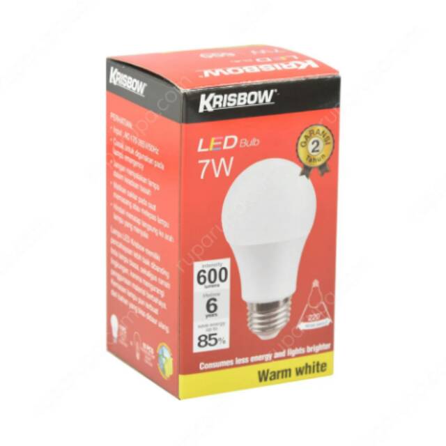Lampu bohlam led krisbow 7 watt 1 pcs