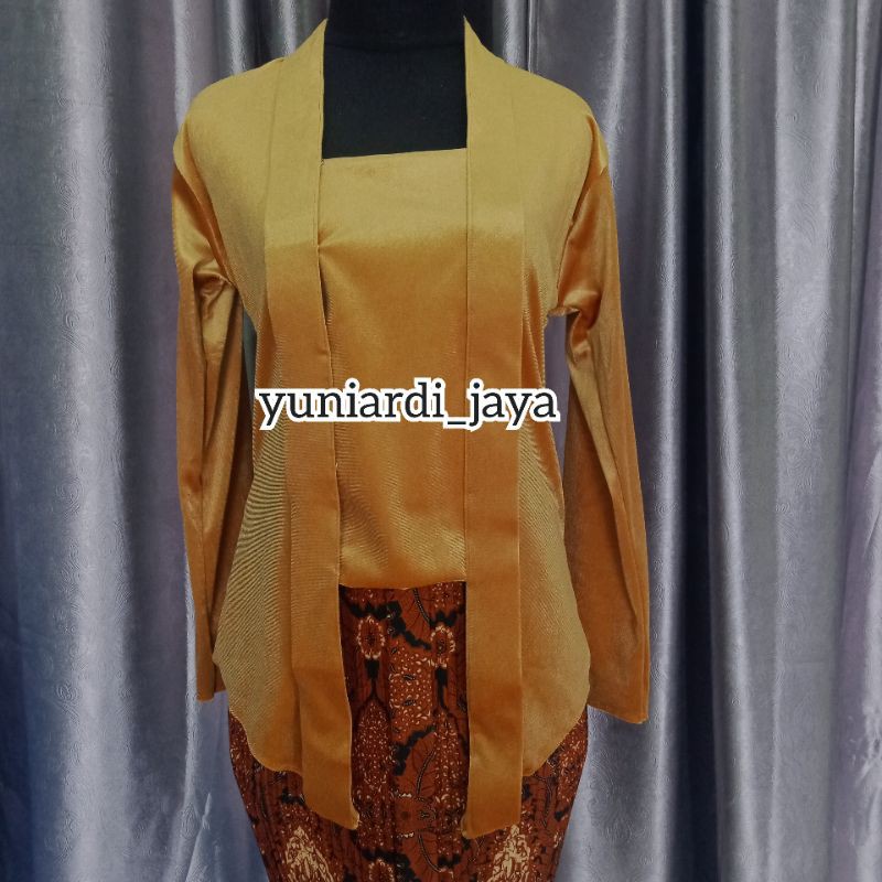 kebaya wanita Atasan Kebaya Bludru kutubaru Polos JUMBO