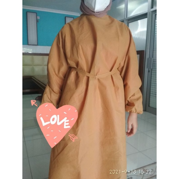 Baju apd surgical gown kimono tali belakang