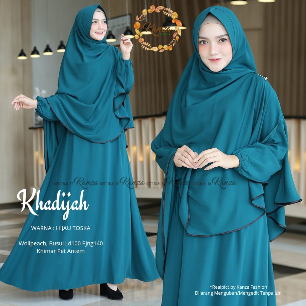 Khadijah Syari Free Hijab / Gamis Syari / WickyCollection