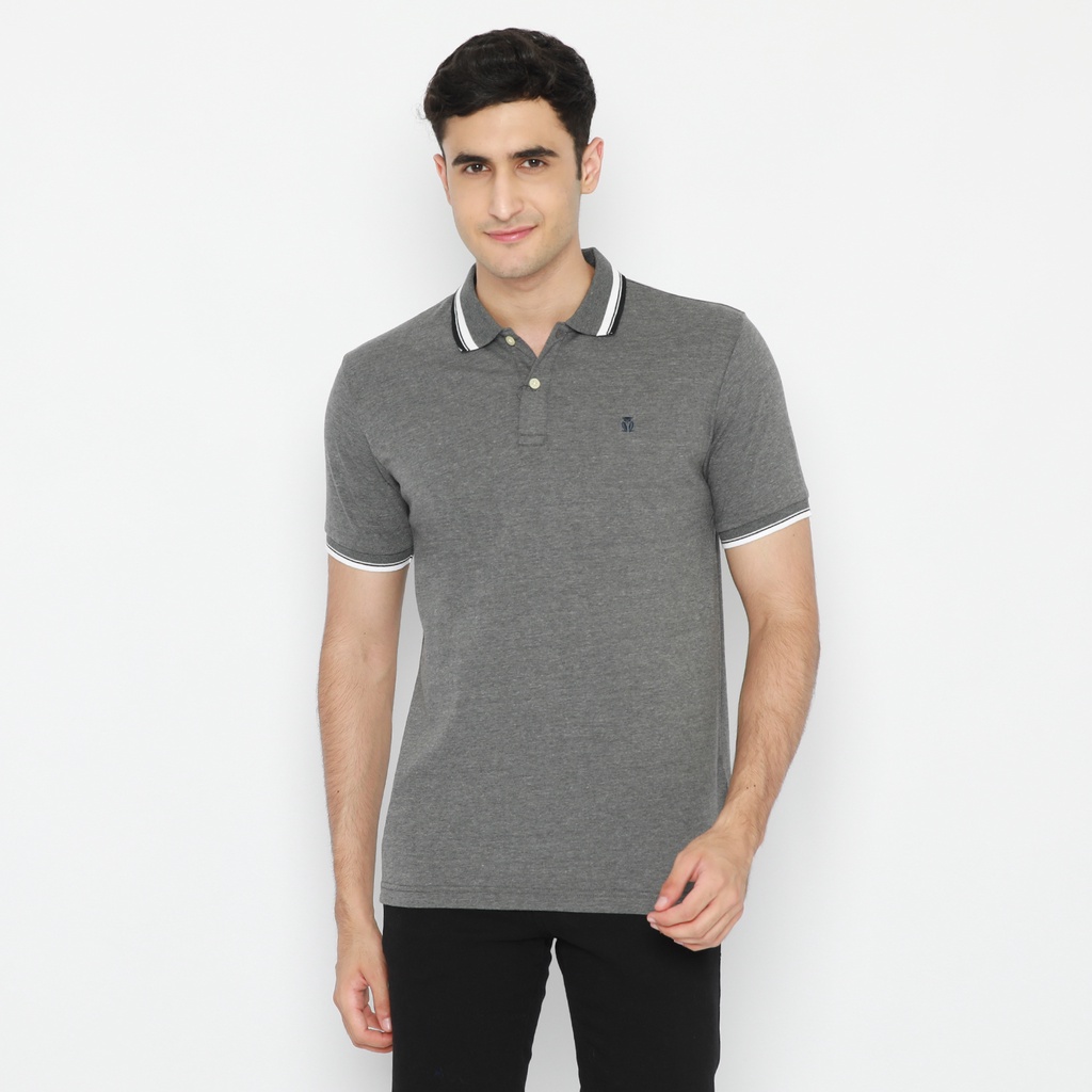 MATSUDA Kaos Polo Shirt Pria Kerah Aioi-DARK GREY