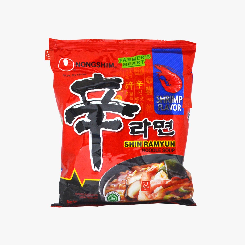 

Nongshim Shin Ramyun Shrimp Mie Instan Khas Korea Rasa Udang - 120gr