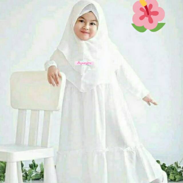 Gamis Putih Anak Baju Gamis Putih Premium Anak Perempuan Manasik Gamis Anak Murah Muslim Pakaian Putih Anak Perempuan Shopee Indonesia