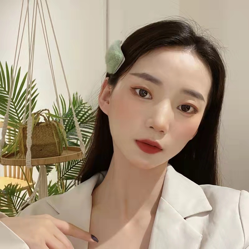 Jepit rambut wanita / beludru imitasi anak-anak / aksesoris wanita/ jepit rambut bulu warna-warni / aksesoris mode / jepit rambut