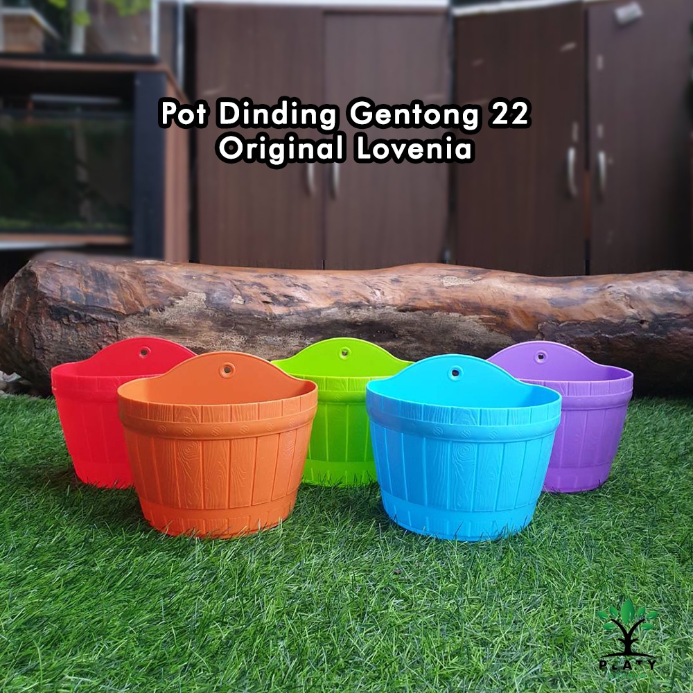 Pot Dinding Gentong 22 Warna Merk Lovenia