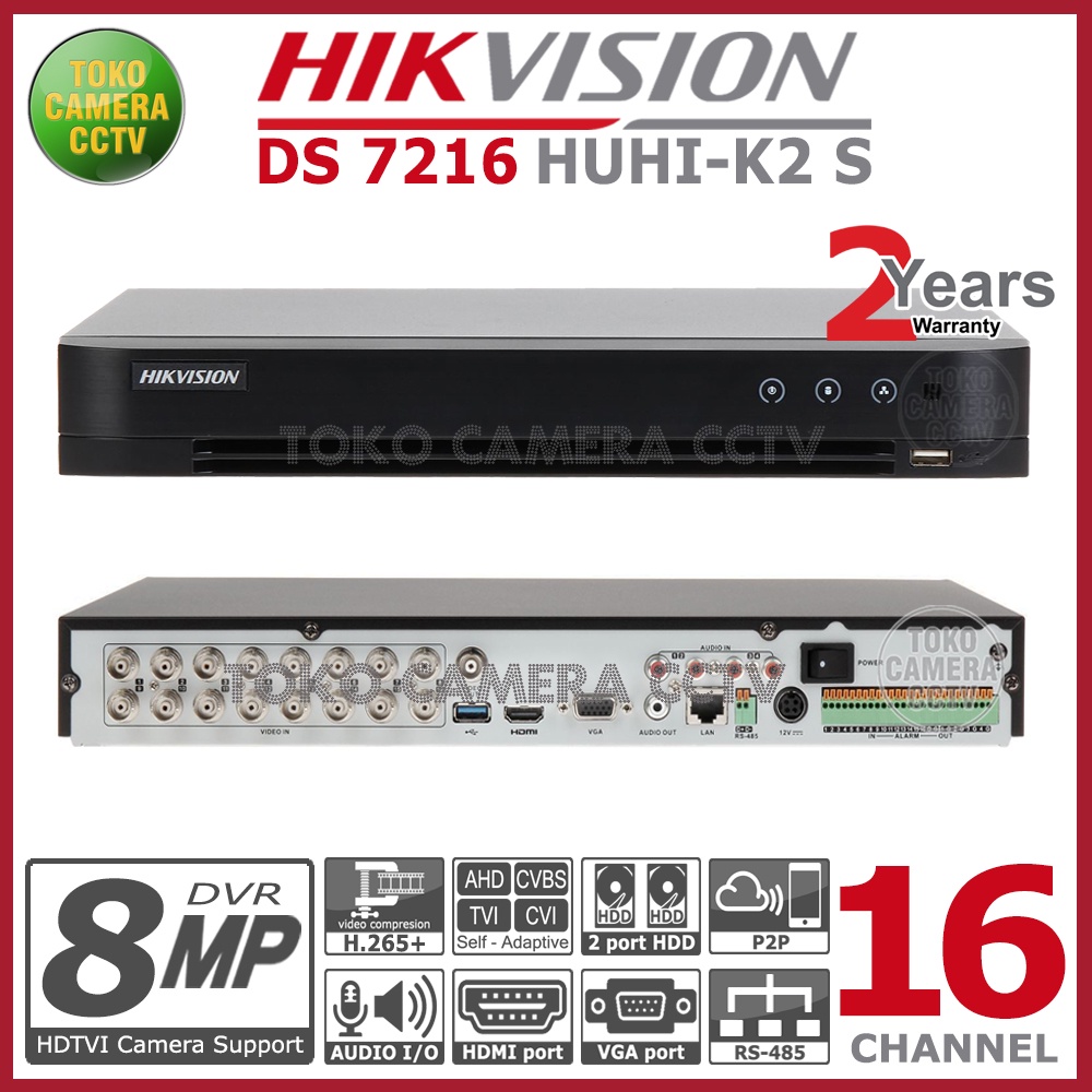 PAKET CCTV HIKVISION COLORVU 5MP 16 CHANNEL 13 KAMERA