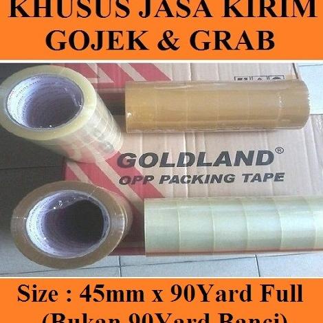 

Lakban Bening Lakban Coklat 45mm x 90Yard 1Dus (isi 72Roll) GoldLand