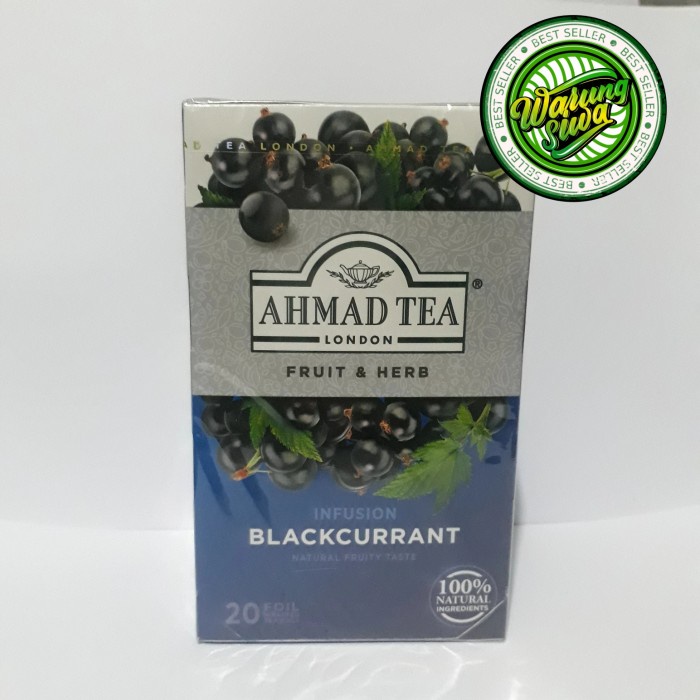 

Ahmad tea black tea - blackcurrant burst tea bags 20s 40 gram