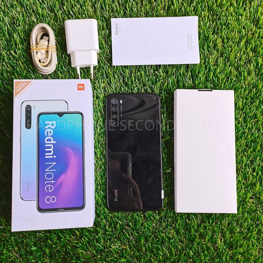 HP SECOND XIAOMI REDMI NOTE 8 4/64GB FULLSET HANDPHONE SECOND HP SEKEN HP BEKAS MURAH-1