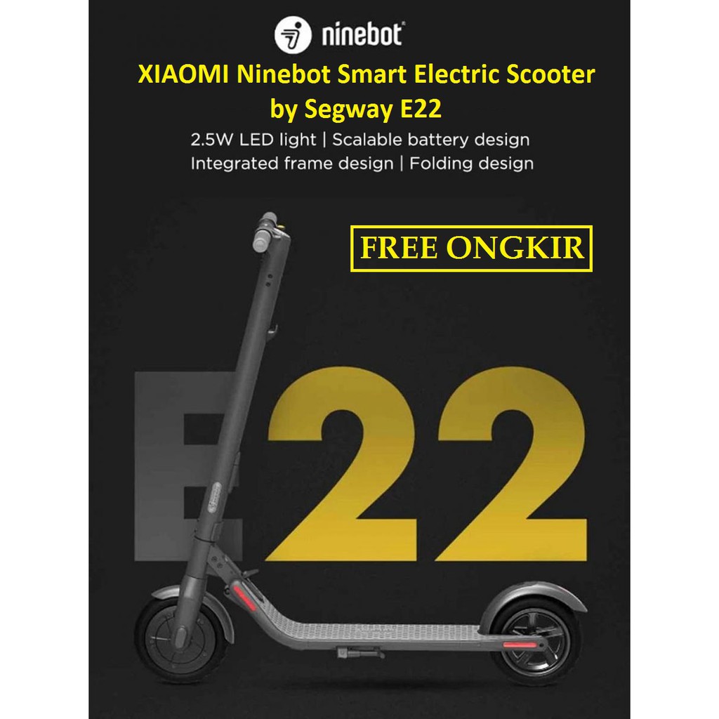 Skuter Elektrik Lipat Xiaomi Ninebot Smart Electric Scooter by Segway E22